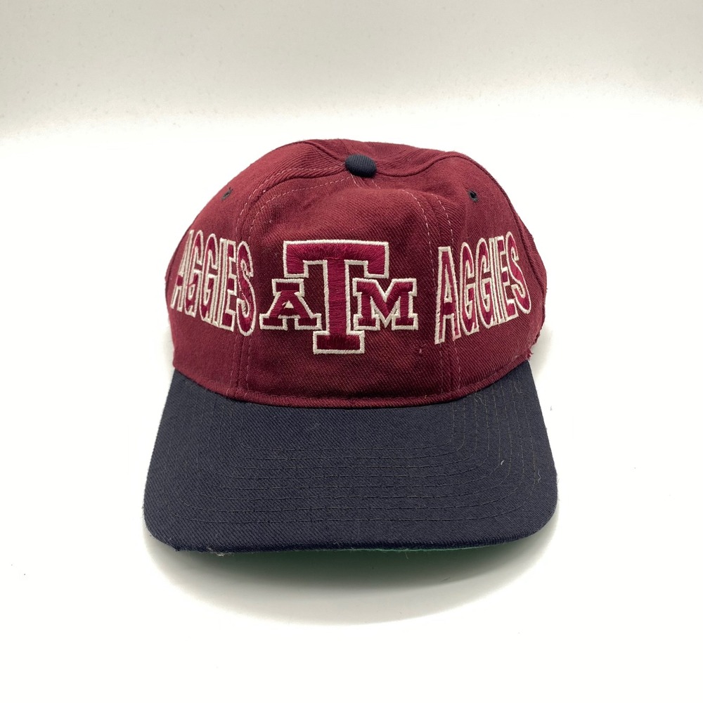 Vintage Starter Texas A&M Aggies Snapback Hat The Natural Wool Cap 90s